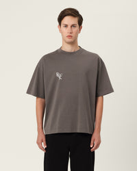 T-shirt Cropped Grey Race