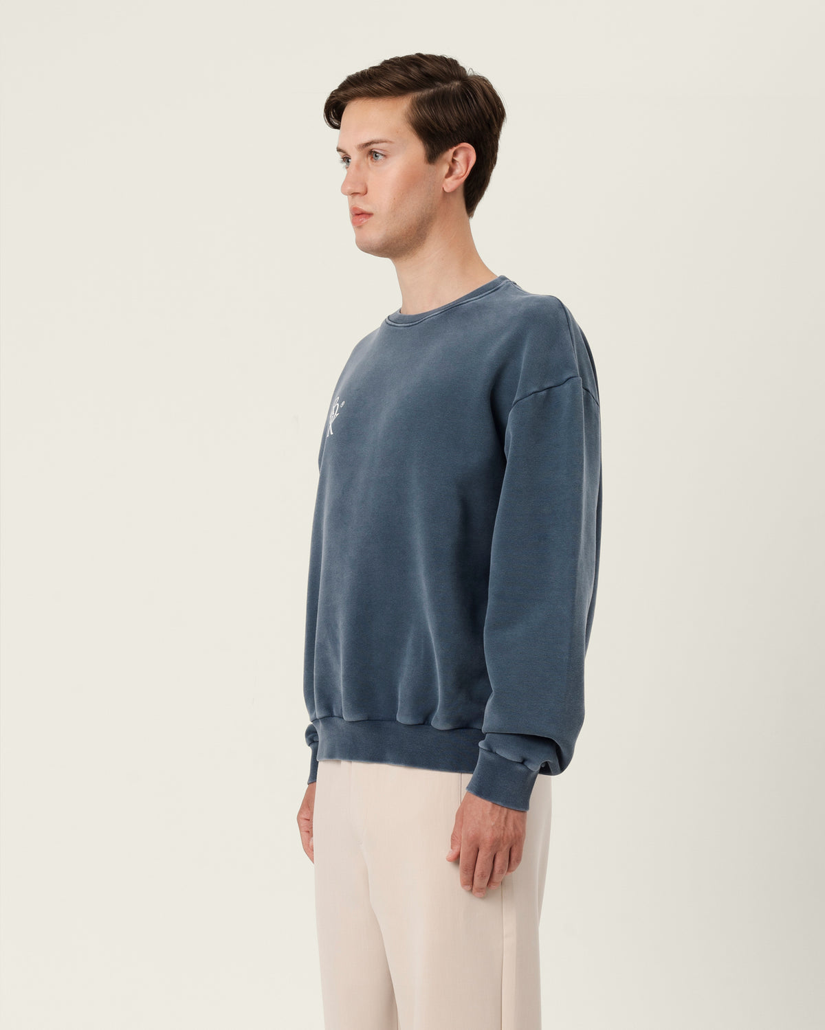 Sweatshirt Washed Blue Mail