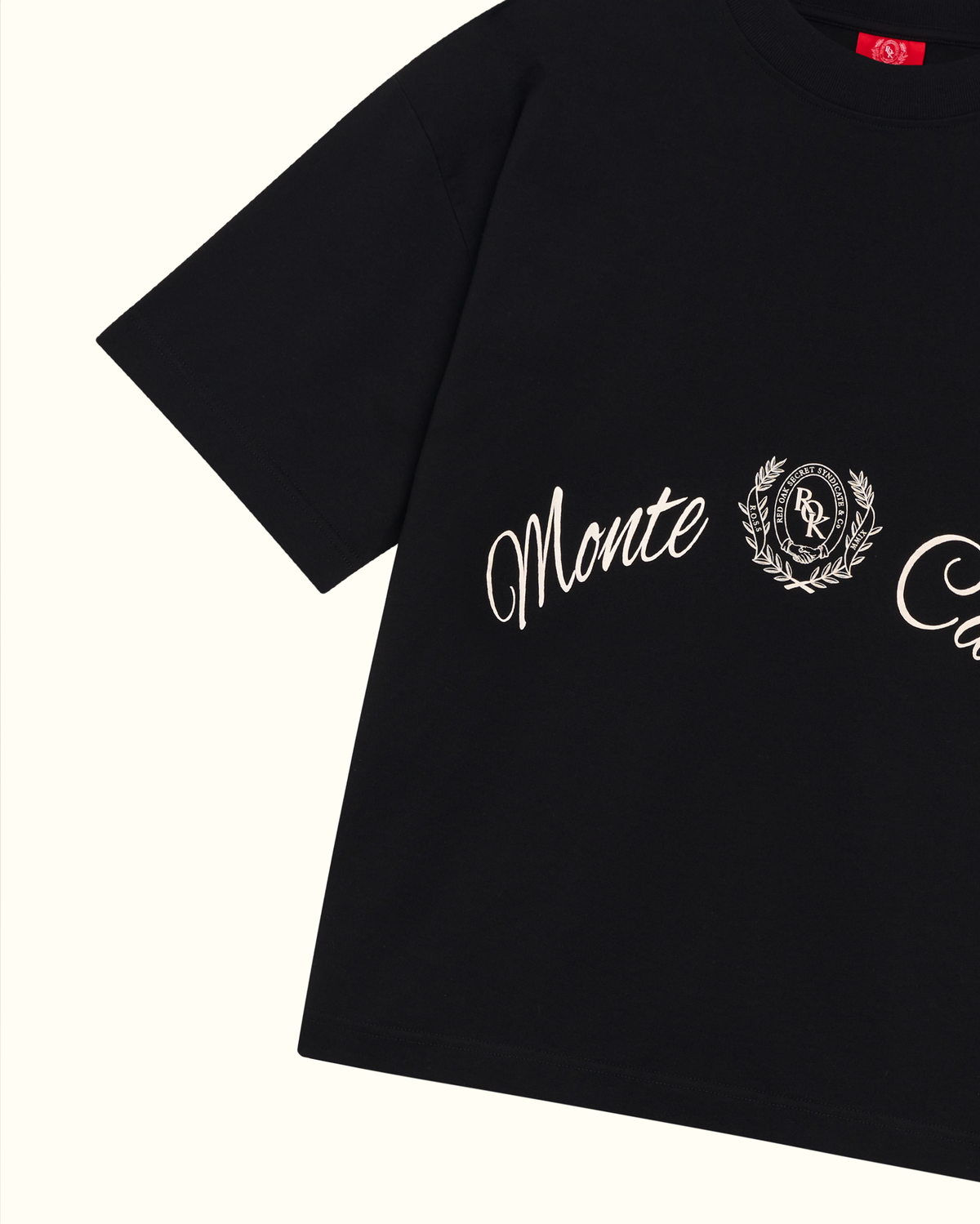 T-shirt Cropped Monte Carlo Black